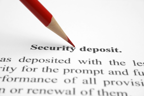 account assignment data for cash security deposits is incomplete